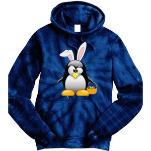 Easter Bunny Penguin Easter For,, Women Tie Dye Hoodie