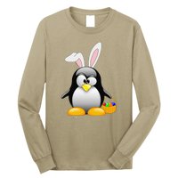 Easter Bunny Penguin Easter For,, Women Long Sleeve Shirt