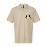 Easter Bunny Penguin Easter For,, Women Softstyle Adult Sport Polo