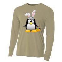 Easter Bunny Penguin Easter For,, Women Cooling Performance Long Sleeve Crew