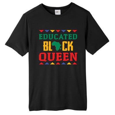 Educated Black Queen Dashiki Wauconda Funny Gift Pride Gift Tall Fusion ChromaSoft Performance T-Shirt