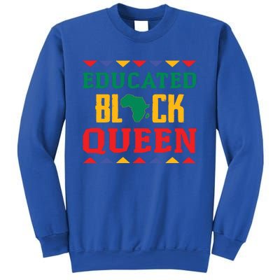 Educated Black Queen Dashiki Wauconda Funny Gift Pride Gift Sweatshirt