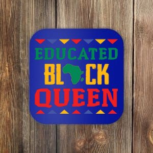 Educated Black Queen Dashiki Wauconda Funny Gift Pride Gift Coaster