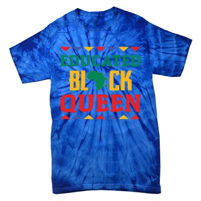 Educated Black Queen Dashiki Wauconda Funny Gift Pride Gift Tie-Dye T-Shirt