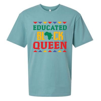 Educated Black Queen Dashiki Wauconda Funny Gift Pride Gift Sueded Cloud Jersey T-Shirt