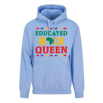 Educated Black Queen Dashiki Wauconda Funny Gift Pride Gift Unisex Surf Hoodie