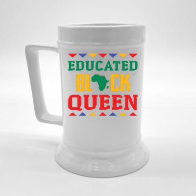 Educated Black Queen Dashiki Wauconda Funny Gift Pride Gift Beer Stein