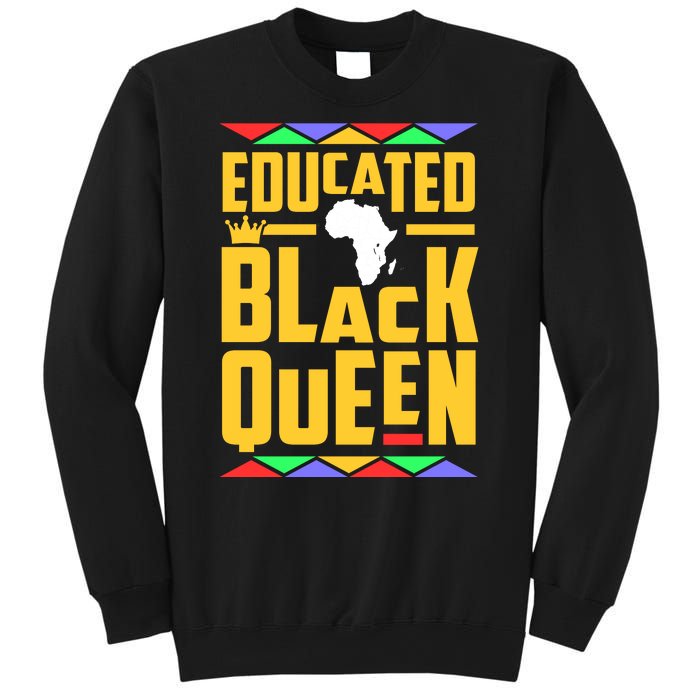 Educated Black Queen History Month African Woman Sweatshirt