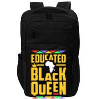 Educated Black Queen History Month African Woman Impact Tech Backpack