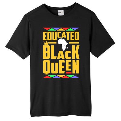 Educated Black Queen History Month African Woman Tall Fusion ChromaSoft Performance T-Shirt