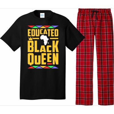 Educated Black Queen History Month African Woman Pajama Set