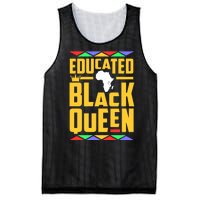 Educated Black Queen History Month African Woman Mesh Reversible Basketball Jersey Tank