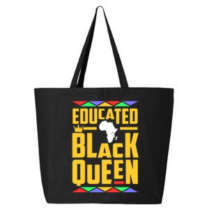 Educated Black Queen History Month African Woman 25L Jumbo Tote