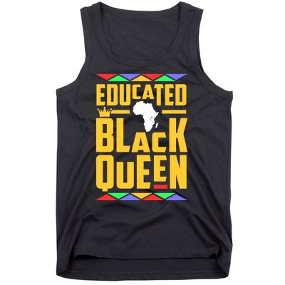 Educated Black Queen History Month African Woman Tank Top