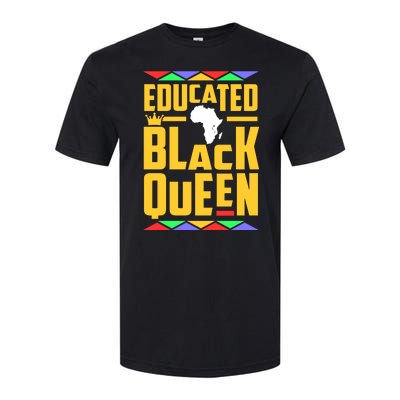 Educated Black Queen History Month African Woman Softstyle CVC T-Shirt