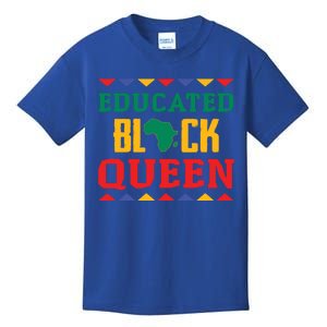 Educated Black Queen Dashiki Wauconda Gift Pride Gift Kids T-Shirt