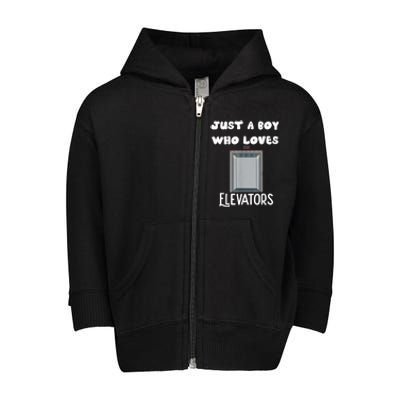 Elevator Boys Ride The Elevator Boys Elevator Toddler Zip Fleece Hoodie