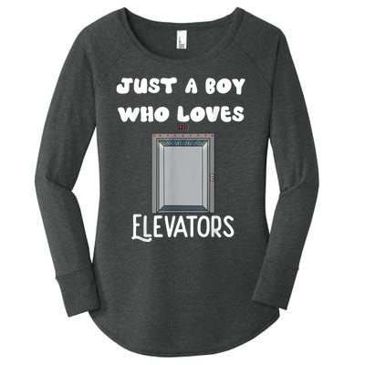 Elevator Boys Ride The Elevator Boys Elevator Women's Perfect Tri Tunic Long Sleeve Shirt