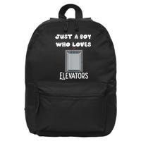 Elevator Boys Ride The Elevator Boys Elevator 16 in Basic Backpack