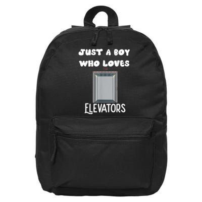 Elevator Boys Ride The Elevator Boys Elevator 16 in Basic Backpack