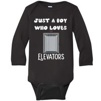 Elevator Boys Ride The Elevator Boys Elevator Baby Long Sleeve Bodysuit