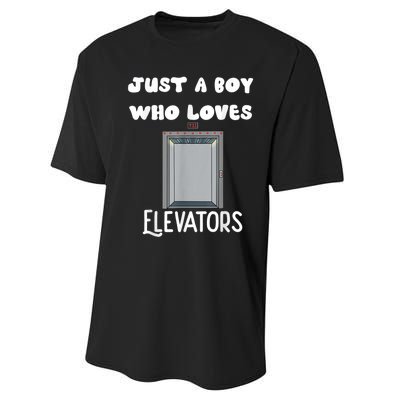 Elevator Boys Ride The Elevator Boys Elevator Performance Sprint T-Shirt