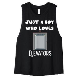 Elevator Boys Ride The Elevator Boys Elevator Women's Racerback Cropped Tank