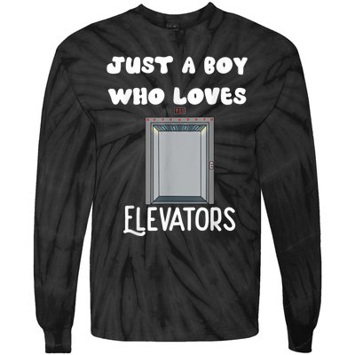 Elevator Boys Ride The Elevator Boys Elevator Tie-Dye Long Sleeve Shirt