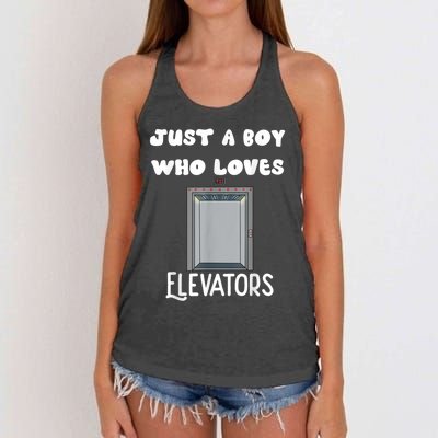 Elevator Boys Ride The Elevator Boys Elevator Women's Knotted Racerback Tank