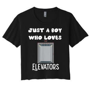 Elevator Boys Ride The Elevator Boys Elevator Women's Crop Top Tee