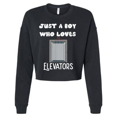 Elevator Boys Ride The Elevator Boys Elevator Cropped Pullover Crew