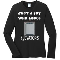 Elevator Boys Ride The Elevator Boys Elevator Ladies Long Sleeve Shirt