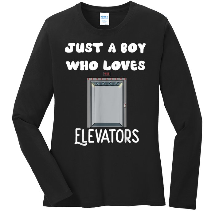 Elevator Boys Ride The Elevator Boys Elevator Ladies Long Sleeve Shirt