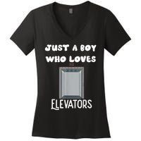 Elevator Boys Ride The Elevator Boys Elevator Women's V-Neck T-Shirt