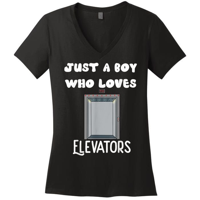 Elevator Boys Ride The Elevator Boys Elevator Women's V-Neck T-Shirt