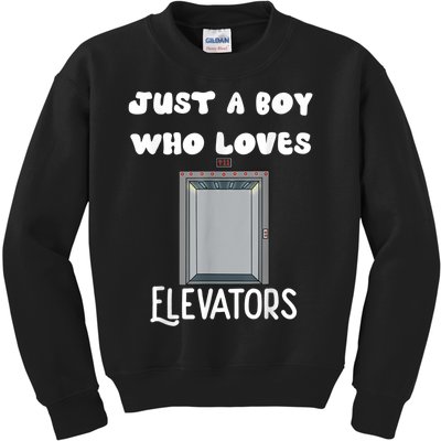 Elevator Boys Ride The Elevator Boys Elevator Kids Sweatshirt