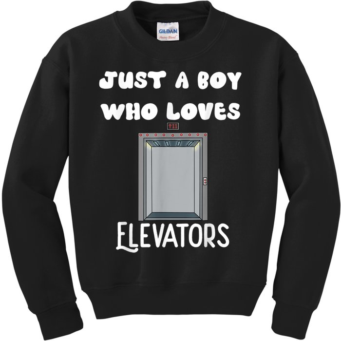 Elevator Boys Ride The Elevator Boys Elevator Kids Sweatshirt