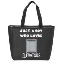 Elevator Boys Ride The Elevator Boys Elevator Zip Tote Bag