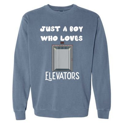 Elevator Boys Ride The Elevator Boys Elevator Garment-Dyed Sweatshirt