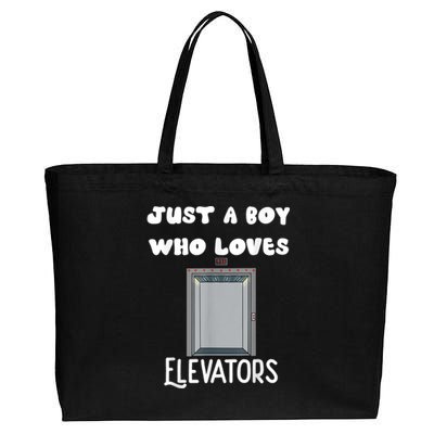 Elevator Boys Ride The Elevator Boys Elevator Cotton Canvas Jumbo Tote