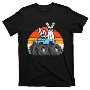 Easter Bunny Rabbit Monster Trucks Retro Boy T-Shirt