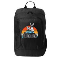 Easter Bunny Rabbit Monster Trucks Retro Boy City Backpack