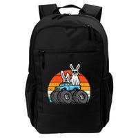 Easter Bunny Rabbit Monster Trucks Retro Boy Daily Commute Backpack