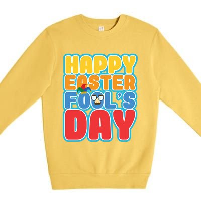 Easter Bunny Rabbit Eggs April 1 Fools Day Gift Premium Crewneck Sweatshirt