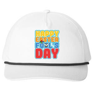 Easter Bunny Rabbit Eggs April 1 Fools Day Gift Snapback Five-Panel Rope Hat