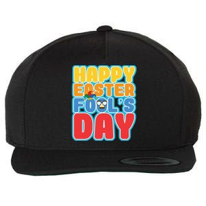 Easter Bunny Rabbit Eggs April 1 Fools Day Gift Wool Snapback Cap