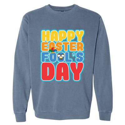 Easter Bunny Rabbit Eggs April 1 Fools Day Gift Garment-Dyed Sweatshirt