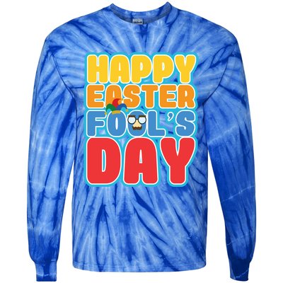 Easter Bunny Rabbit Eggs April 1 Fools Day Gift Tie-Dye Long Sleeve Shirt