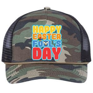 Easter Bunny Rabbit Eggs April 1 Fools Day Gift Retro Rope Trucker Hat Cap