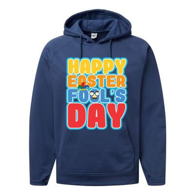 Easter Bunny Rabbit Eggs April 1 Fools Day Gift Performance Fleece Hoodie